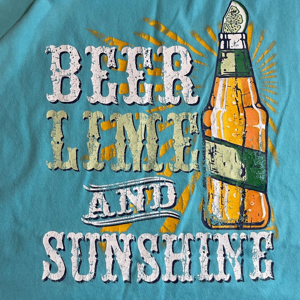 Caribbean Beer Lime & Sunshine Men’s T-Shirt XL